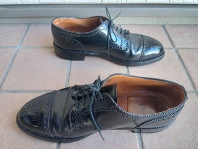 Alden 2146 Black Shell Cordovan Medallion Tip Blucher | Alden