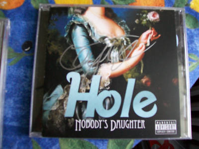 Courtney Love signed cd booklet Nobody's Daughter band HOLE RARE