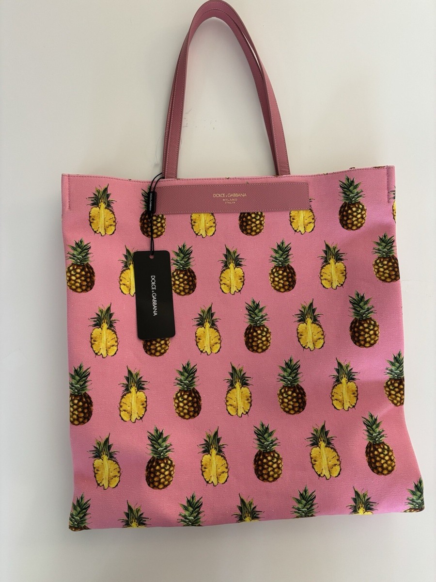100% Authentic Dolce And Gabbana Pineapple Tote (no Dust Bag Or