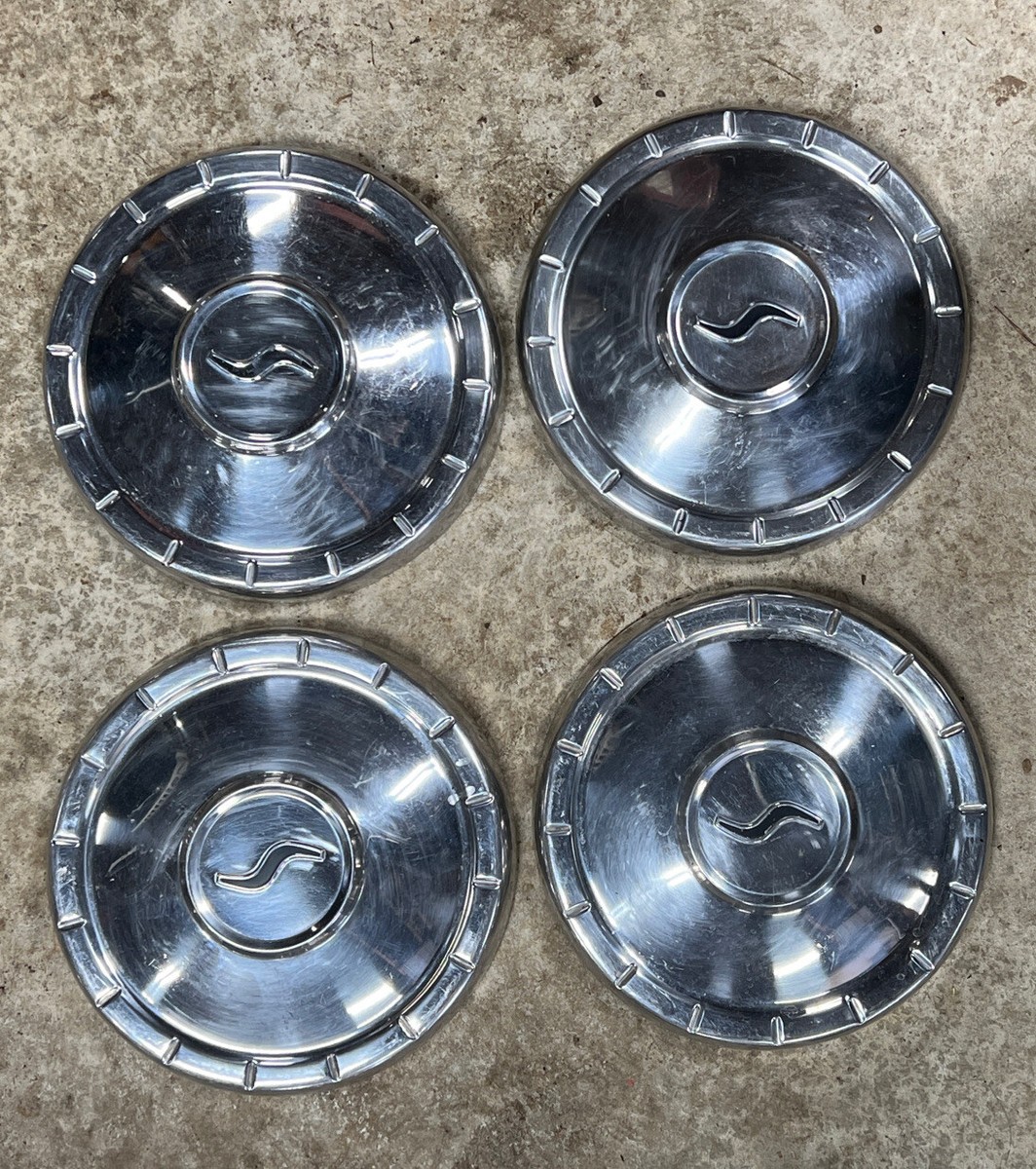 Factory Original Studebaker Champion Lark Hawk Dog Dish Hubcaps