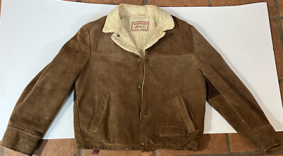 Vintage McGregor Suede Jacket Sherpa Lining 1950s~Awesome Piece