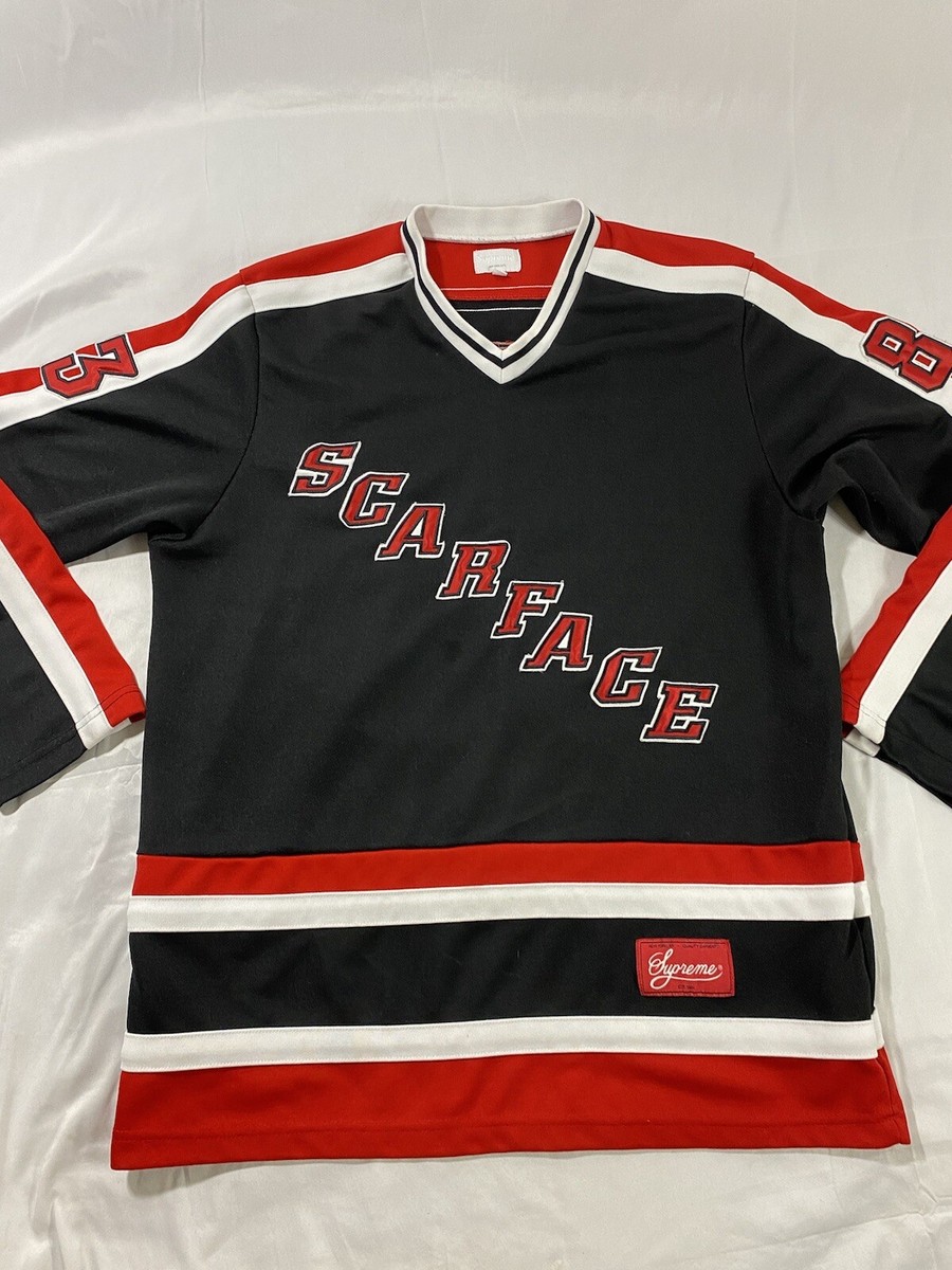Supreme 2017 Fall/Winter Scarface Hockey Jersey L Black Red Tony