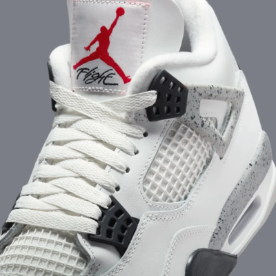Size 9.5 - Air Jordan 4 Retro OG 2025 White Cement for sale online