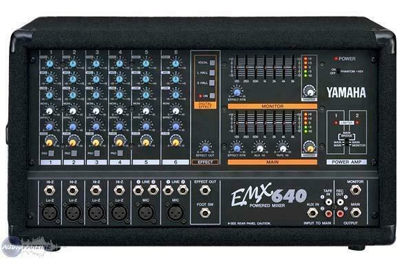Yamaha EMX640 6 Channel Powered Mixer Dual Amp for sale online | eBay