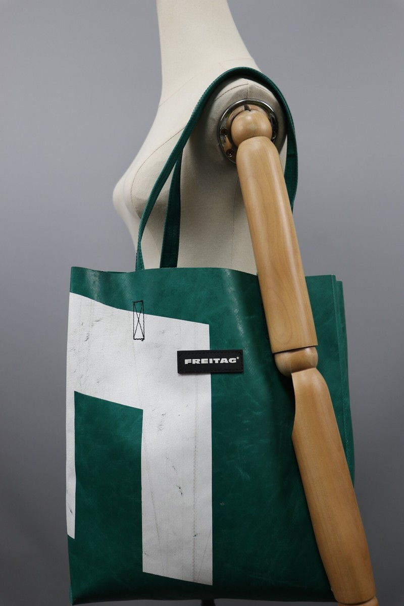 FREITAG F91 Pritchett Rare Green/White Tasche Shopper Tote Bag Sz