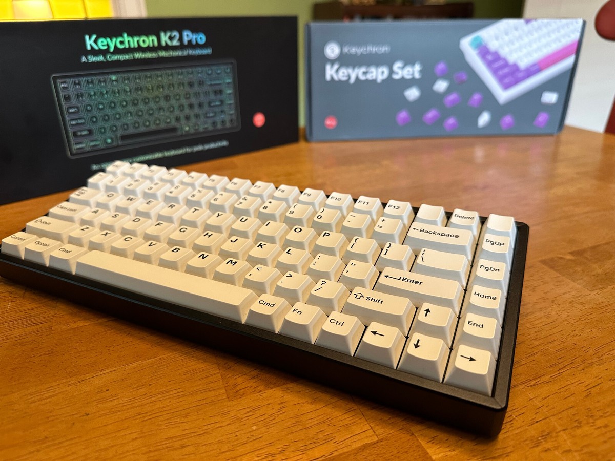 Keychron K2 Pro QMK/VIA Wireless Mechanical Keyboard + Keycap Set