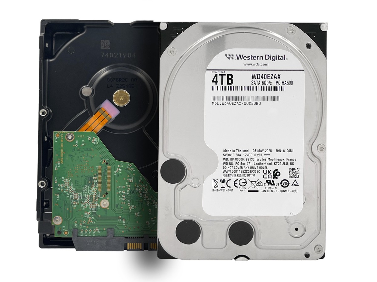 Western Digital 4TB WD40EZAX 5400RPM 256MB SATA 6.0Gb/s 3.5inch