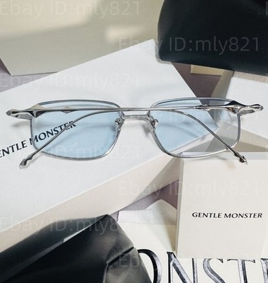 Gentlemonster Sunglasses BOLD - Atomic 02(B) Silver Frame Blue