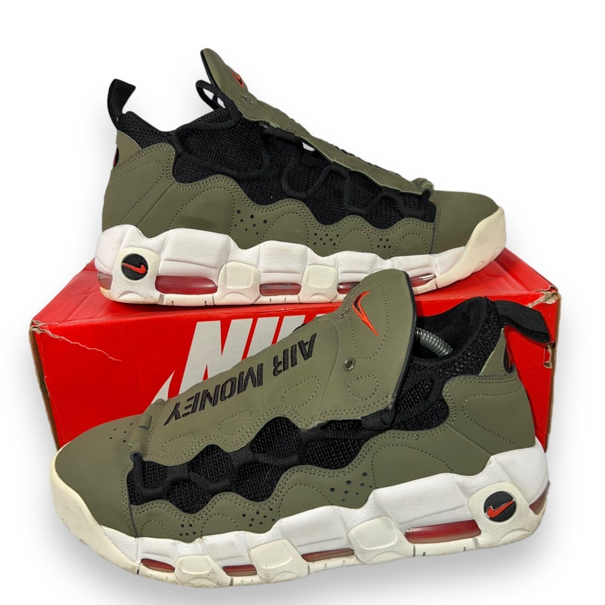 Nike Air More Money 'Olive' AJ2998-200 Men's 10.5 | eBay