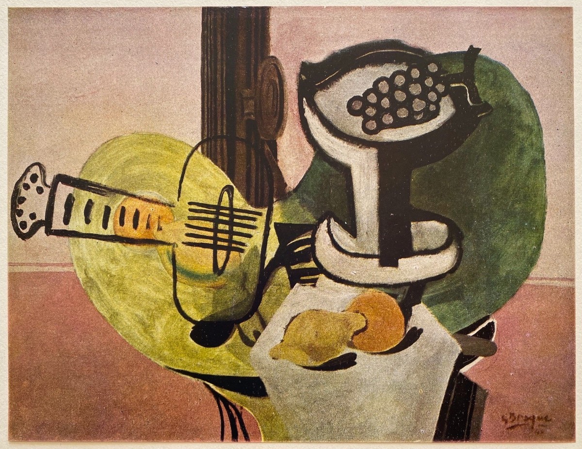 GEORGES BRAQUE RARE 1948 LMT ED LITHOGRAPH PRINT 
