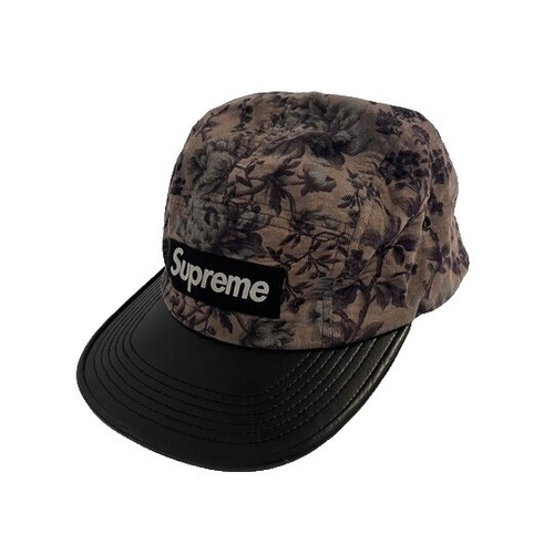 New Supreme Floral Jacquard Camp Cap SS25 Black | eBay