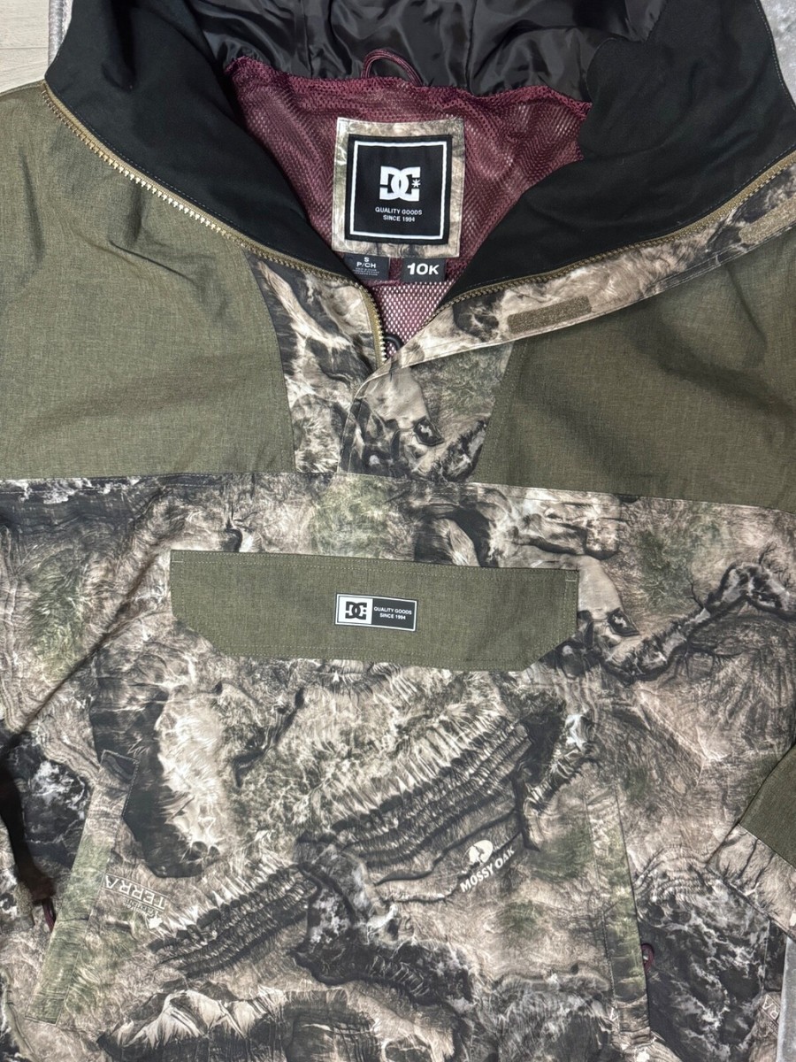 DC x Mossy Oak DC-43 Snowboard Jacket Anorak Mens Small Camouflage