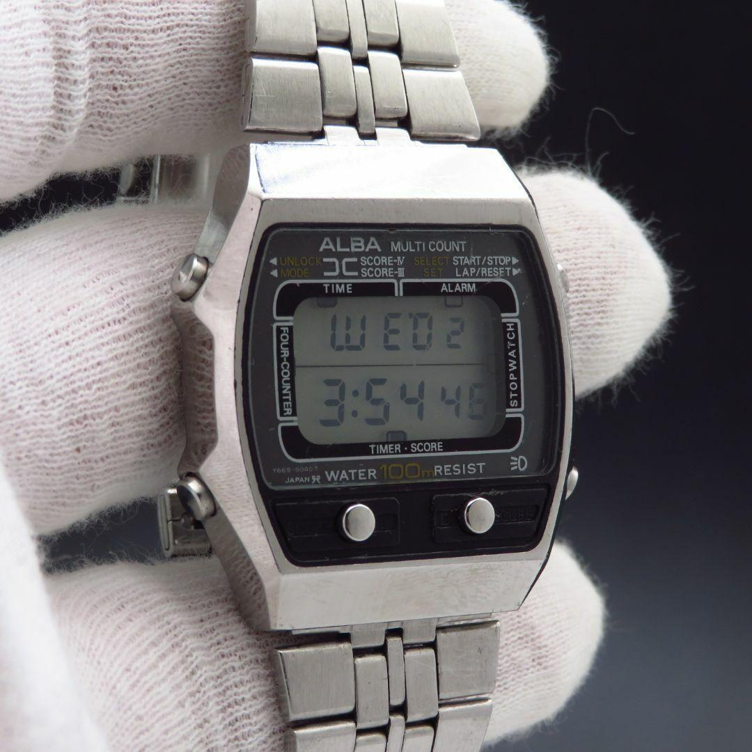 ALBA MULTI COUNT Digital Watch Vintage Y665-5030 | eBay
