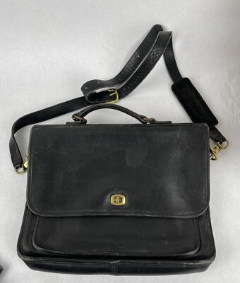 Vintage Coach 5181 Leather Messenger Briefcase Laptop Crossbody