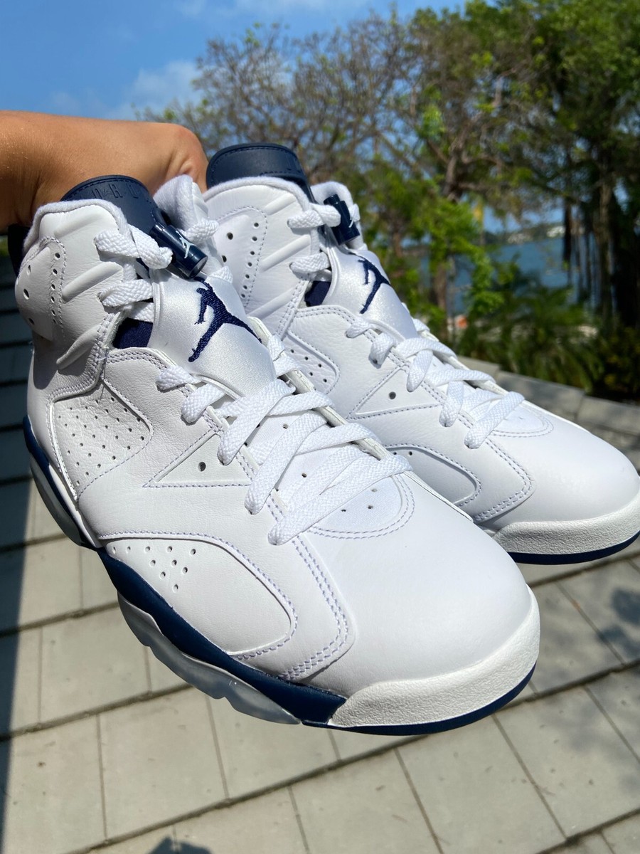 Size 10 - Jordan 6 Retro Midnight Navy DEADSTOCK Original Laces | eBay