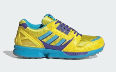 atmos × adidas Originals ZX8000 G-SNK10 URA JQ2580 Yellow Blue | eBay