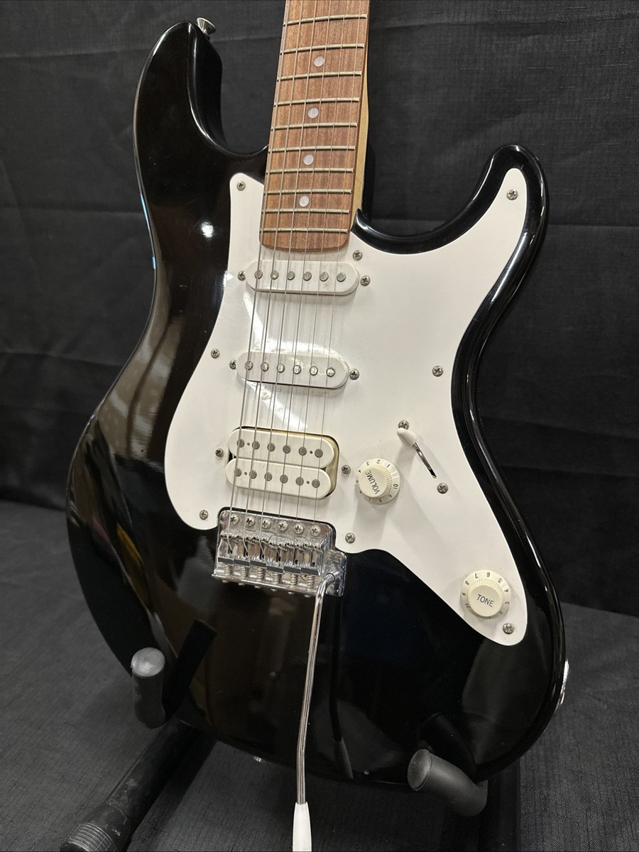 Vintage Fernandes Strat Style 90's Guitar Black White Electric