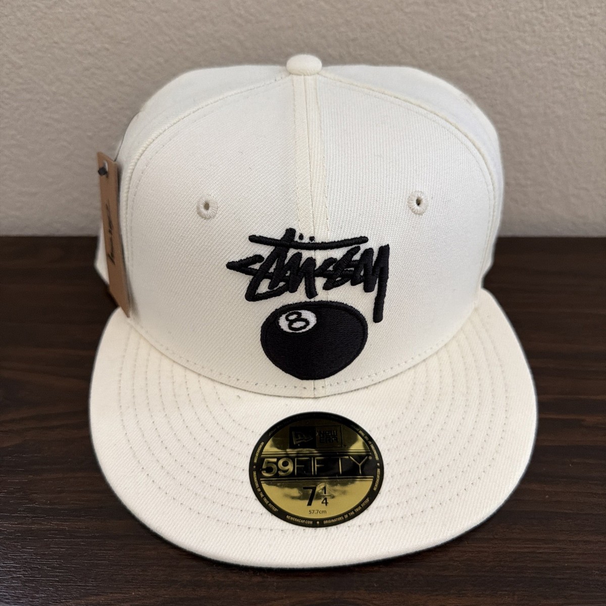 NWT Stussy 7 1/4 Hat New Era Stock 8 Eight Ball 59Fifty Cap Hat