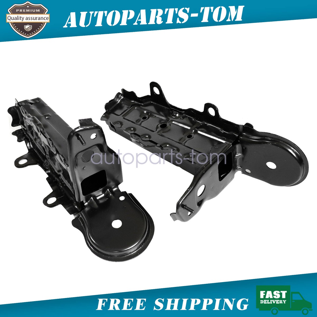 2PCS Fits Toyota Camry 18-21 Front Bumper Extension Sub Assy Black