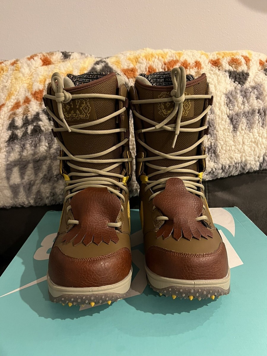 Nike Zoom DK Snowboard Boots Brown Danny Kass Men's Size 7.5