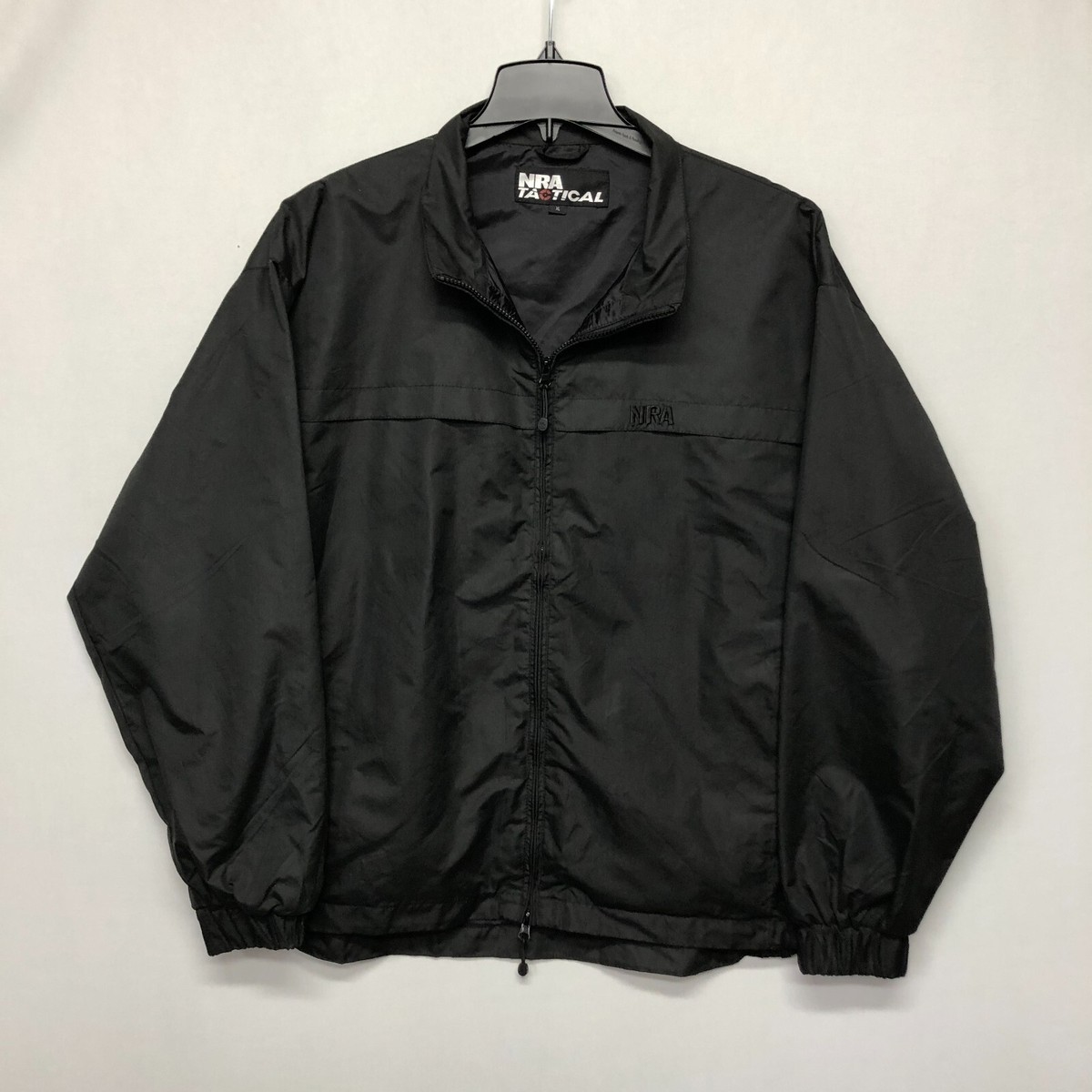 NRA Tactical Men Full Zip Windbreaker Jacket Size Extra Large