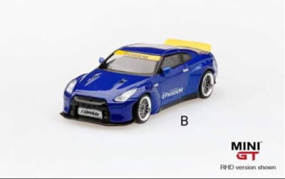 MINI GT Pandem Nissan GT-R Velocity Blue #93 RHD ~ 1/64 | eBay