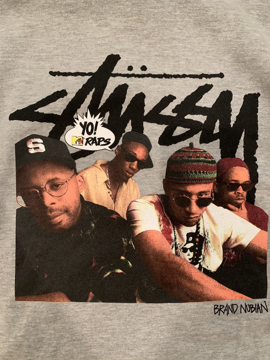 STUSSY X YO RAPS MTV BRAND NUBIAN HOODIE SIZE XL | eBay