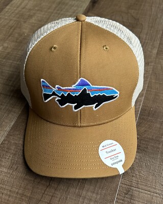 PATAGONIA - Fitz Roy Trout Trucker Hat - Adjustable - Bear Brown