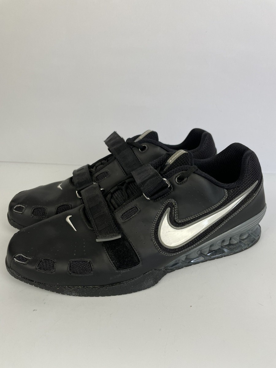 Nike Romaleos 2 Mens Size 16 Powerlifting Shoes Black White Grey