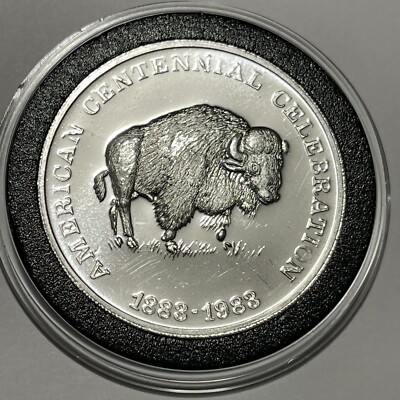 1983 Buffalo American Centennial Rare Coin 1 Troy Oz .999 Fine