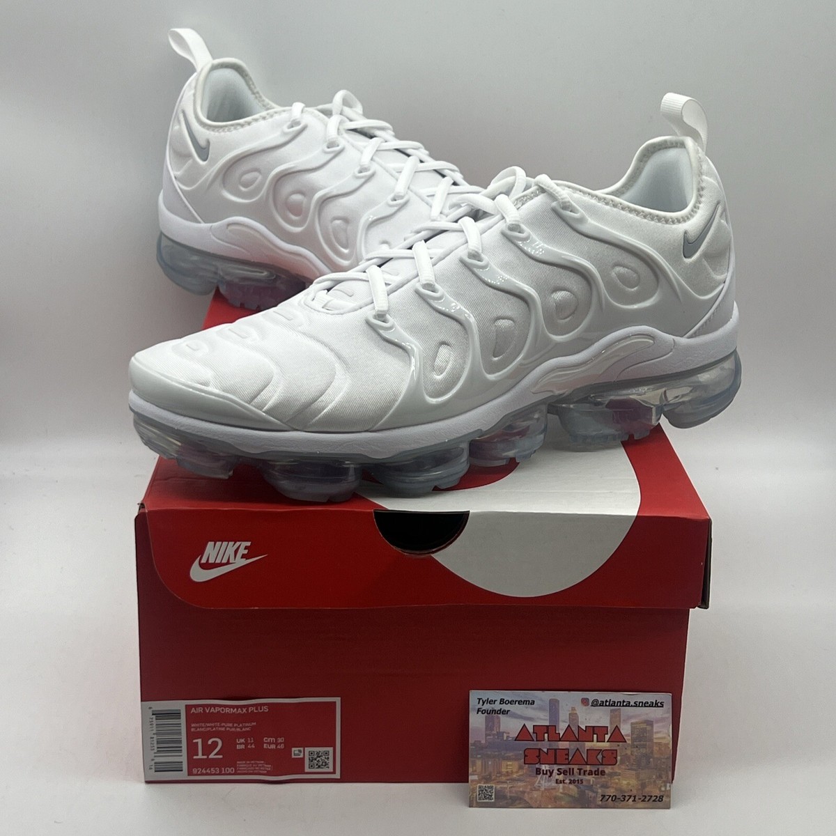 Size 12 - Nike Air VaporMax Plus White Brand New Icey Og All DS