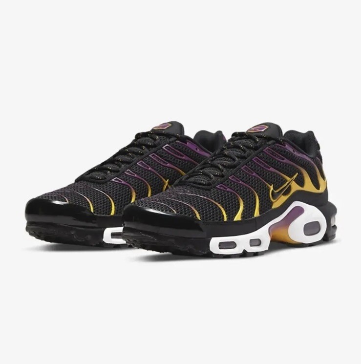 Nike Air Max Plus Black University Gold Purple DX2663-001 Men's