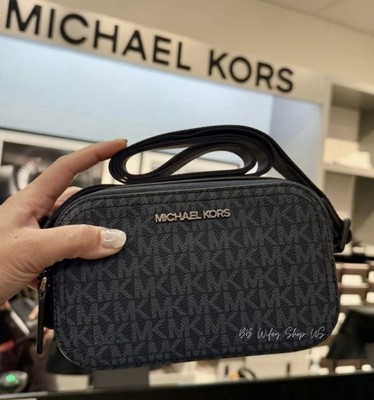 Michael Kors Cooper Signature Logo Double Zip Camera Bag Admiral