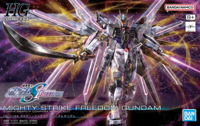 HG High Grade 250 Gundam Seed Mighty Strike Freedom Gundam model
