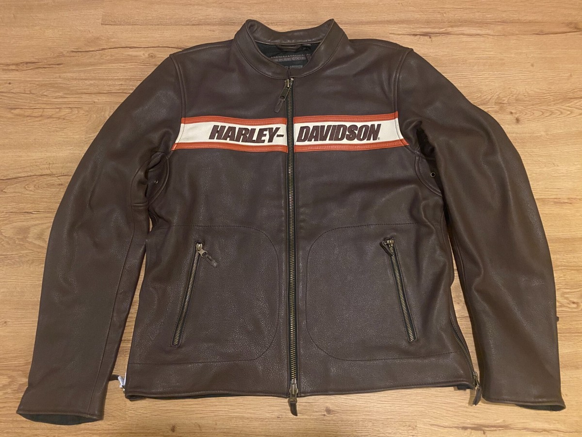 Harley Davidson Motorcycle Men Victory Lane II Leather Jacket