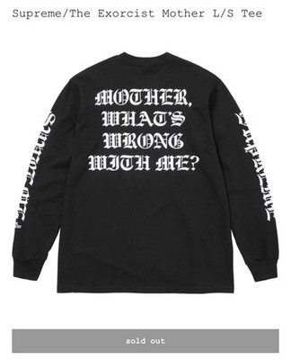 Supreme x The Exorcist Mother - Size XL Black Longsleeve Shirt