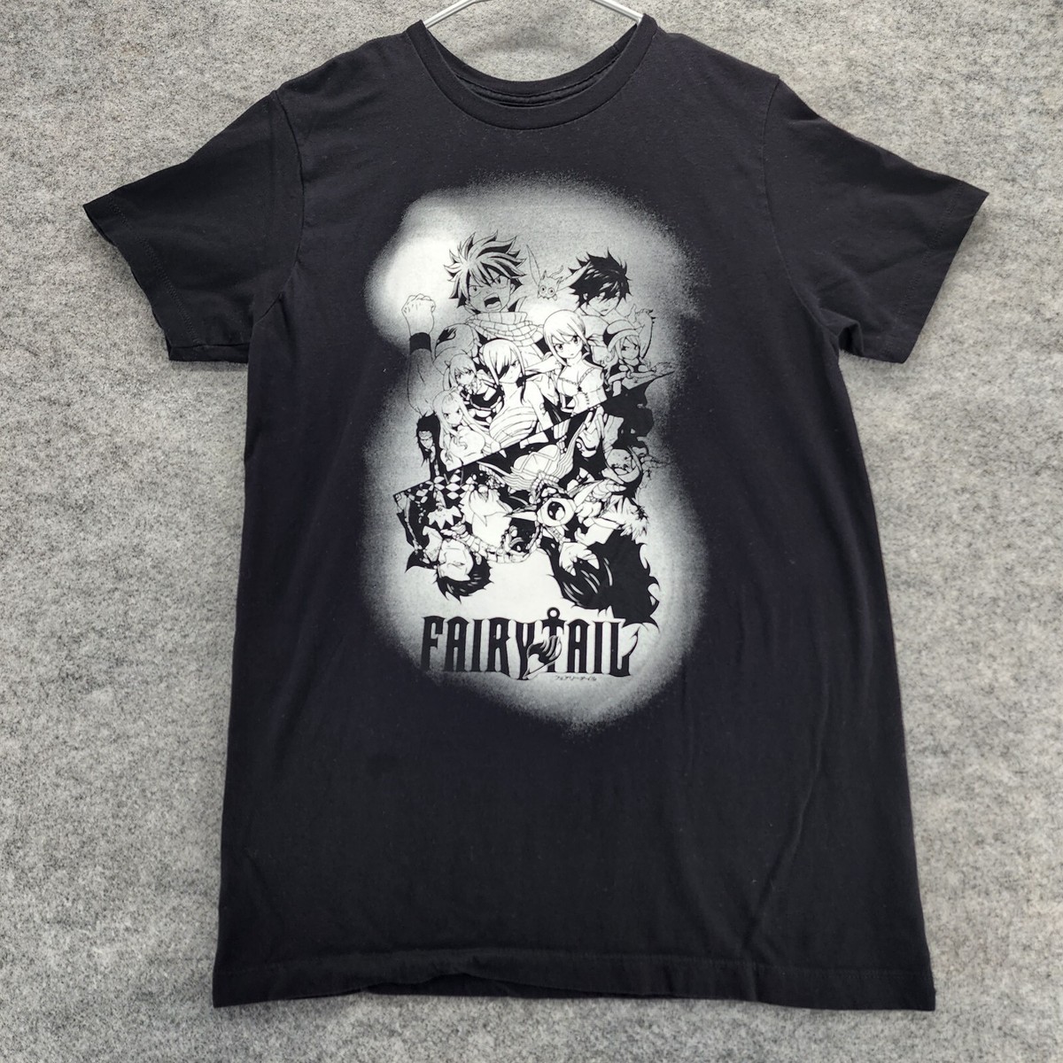 Fairy Tail Shirt Mens Medium Short Sleeve Black Anime | eBay