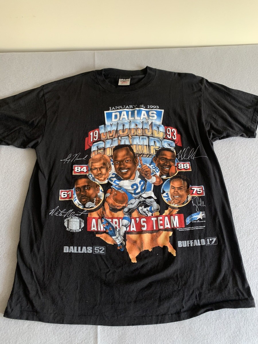 VTG 90s Dallas Cowboys World Champs 1993 Stadium Stars Shirt