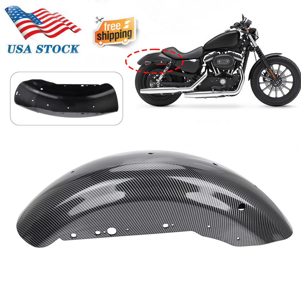Carbon Fiber Rear Fender For Harley Sportster Iron XL883 XL1200 48