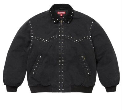 Supreme b.b. Simon Studded Work Jacket SIZE LARGE - BLACK Fast