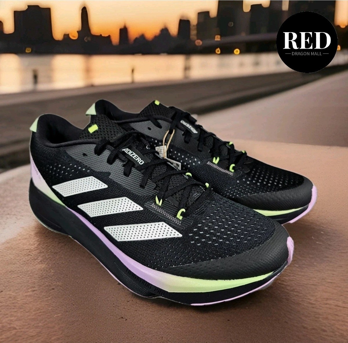 ADIZERO LJ ブラック/グリーン UK 8.5 ADIZERO LJ ブラック/グリーン