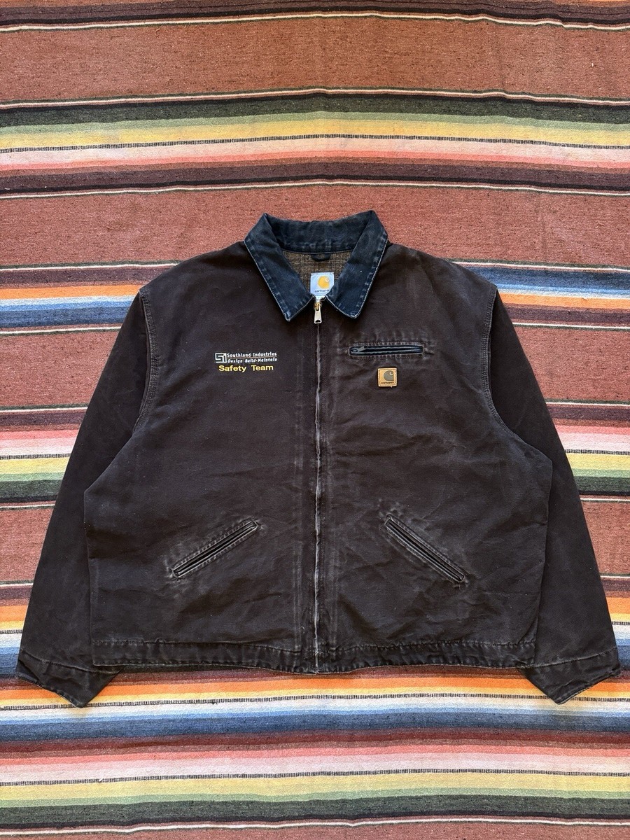 2007 J97 Dark Brown Carhartt Detroit Work Jacket | eBay