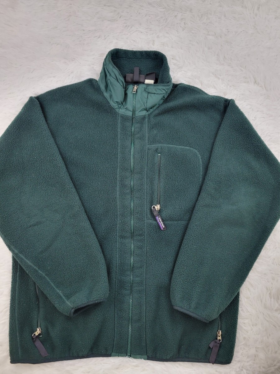 Patagonia sherpa jacket vintage 80s 90s Large Green made in usa
