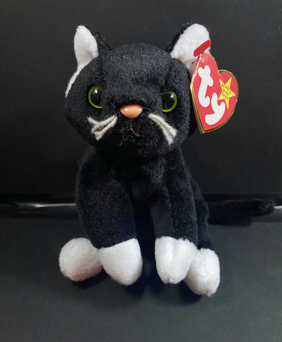 Zip” the Black Cat TY Beanie Baby - VERY RARE Retired Many ERRORS