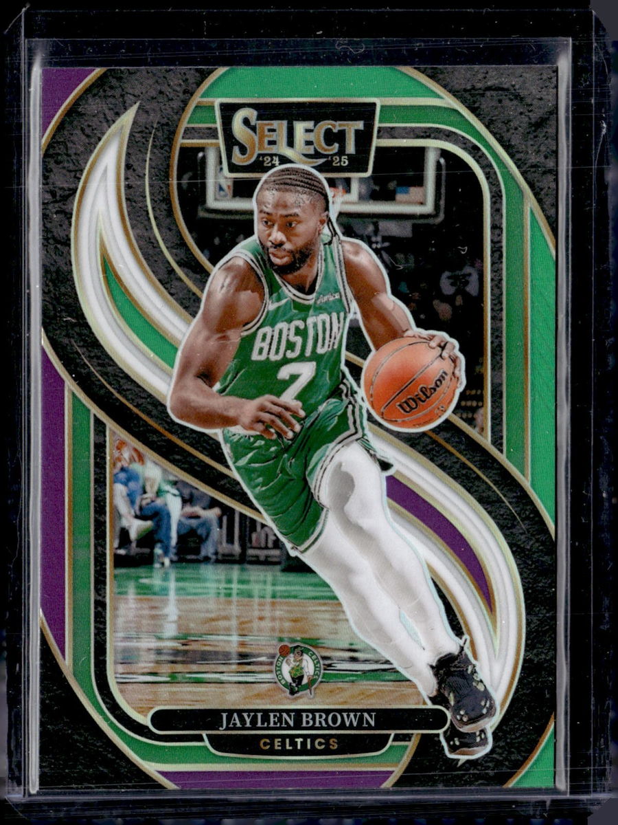 2024-25 Select #146 Jaylen Brown Premier Level Green White Purple