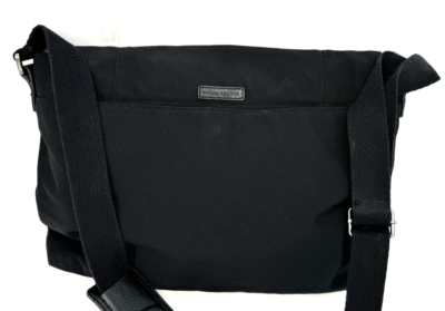 New Banana Republic Large Black Laptop Messenger Shoulder Bag Work