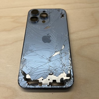 CRACKED iPhone 13 Pro Max Back Housing Replacement Frame Sierra