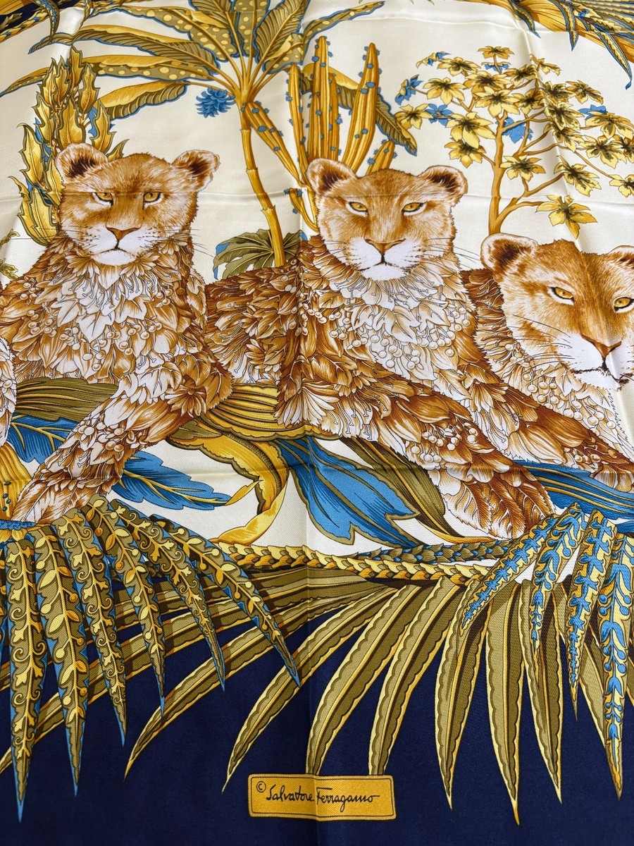 Salvatore Ferragamo Silk Scarf 33