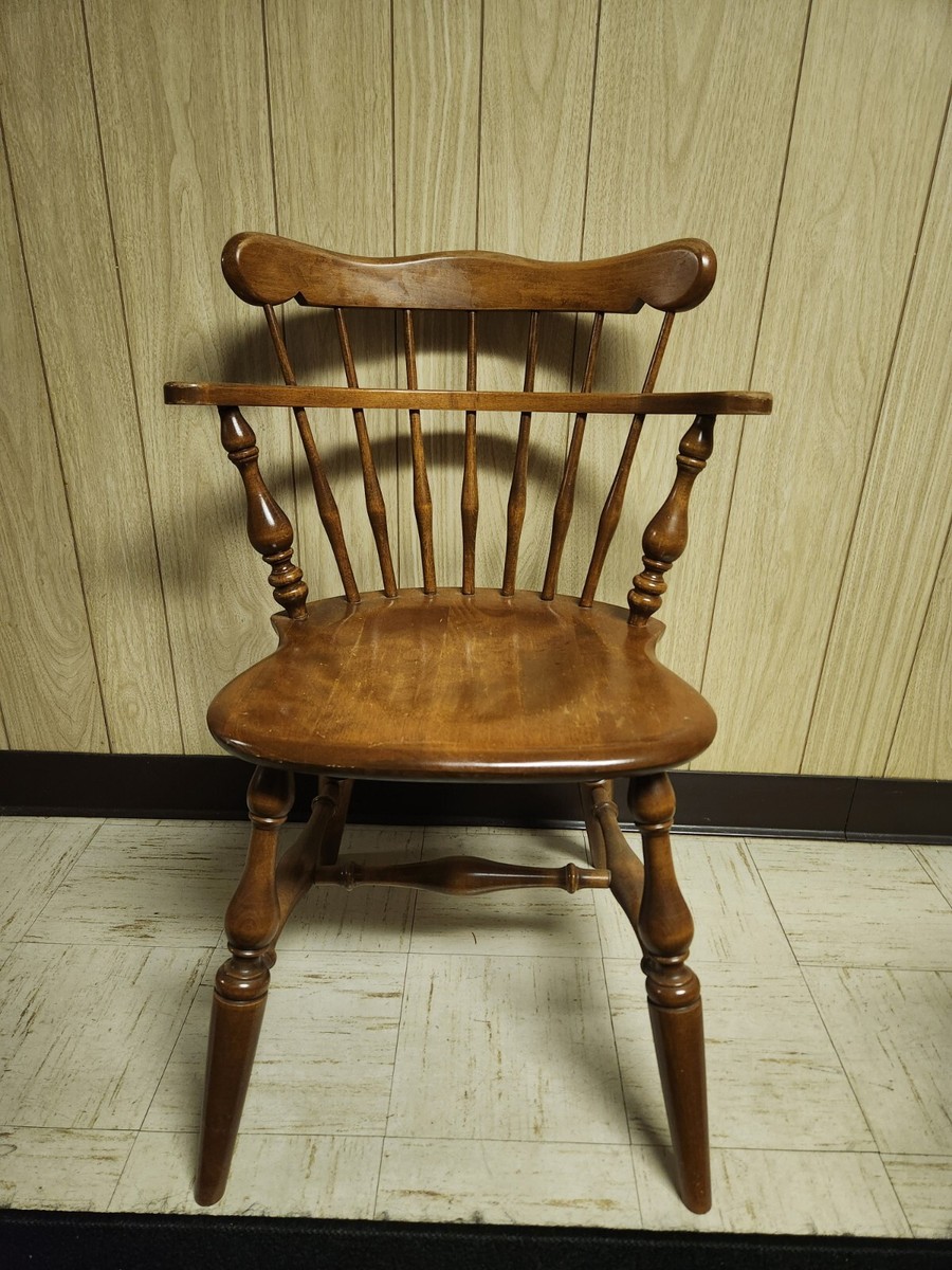 Ethan Allen Comb Back Chair Maple & Birch #10-6040 Nutmeg American