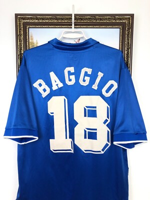 Vintage Nike Italy Home football shirt 1998 Soccer Jersey #18